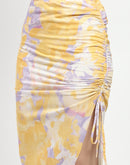 Madame Mustard Abstract Print Skirt And Top Co-Ord Set