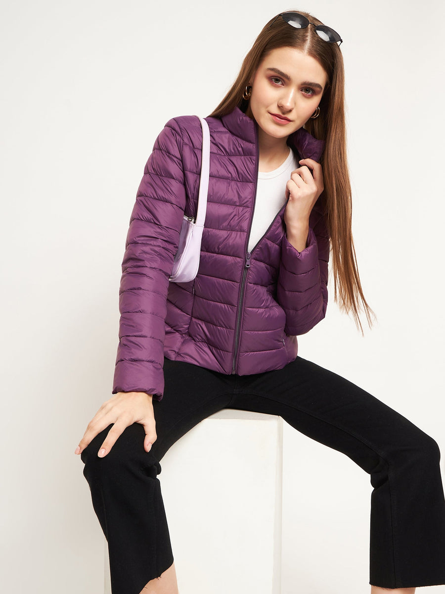 Madame Purple Puffer Jacket