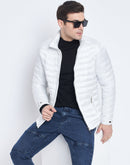 Camla Barcelona White Puffer Jacket For Men