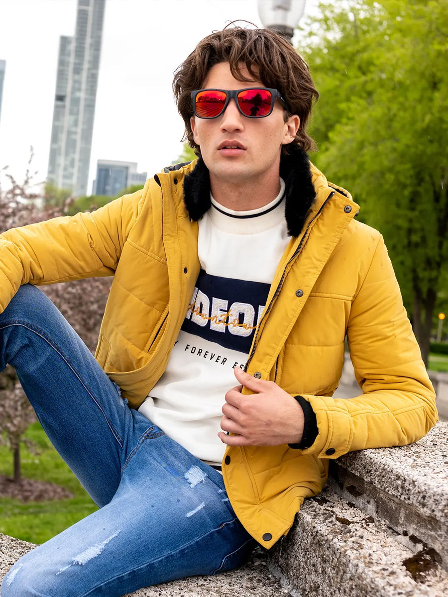 Buy Men Yellow Solid Full Sleeves Casual Jacket Online - 633510 | Allen  Solly