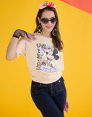 Madame Disney Mickey Mouse Peach Oversized T-Shirt