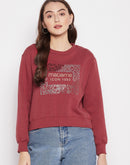 Madame Printed Sweatshirt For Women