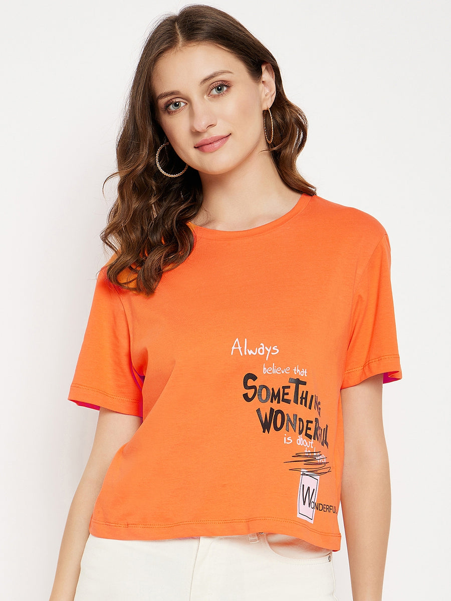 MADAME Wonder Wanderer Orange T-shirt