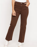 Madame Women Brown Denim