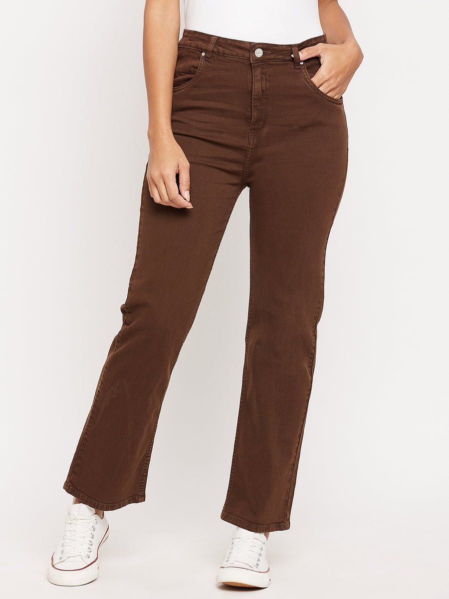 Madame Women Brown Denim