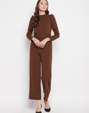 Madame Puff Sleeve Belted Jumpsuit