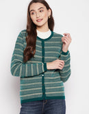 Madame Striped Cardigan For Women