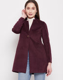 Madame Maroon Long Coat