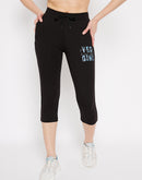 mSECRET Black Skinny fit Cotton Capris