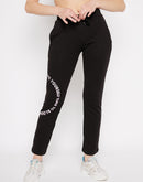 mSECRET Black Printed Trackpants