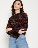 Madame Women Black Sweater