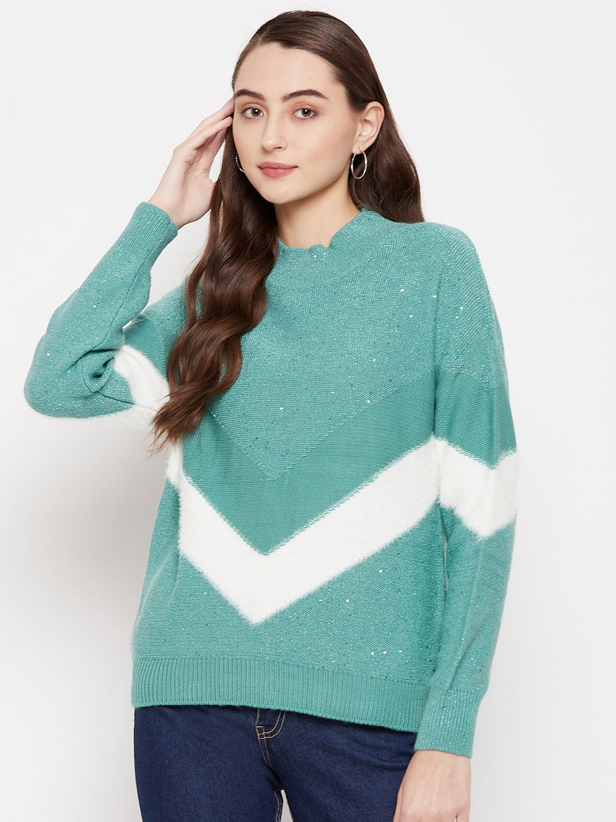 MADAME Aqua Sweater