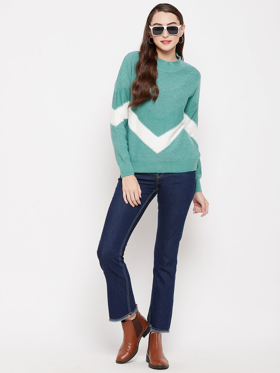 MADAME Aqua Sweater