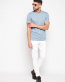 Camla Sky Blue T-Shirt For Men