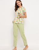 mSECRET Lime Cotton Nightsuit