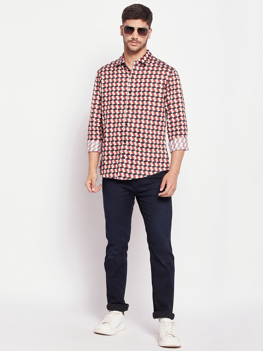 Camla Rust Men Shirts