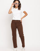 Madame Women Brown Denim