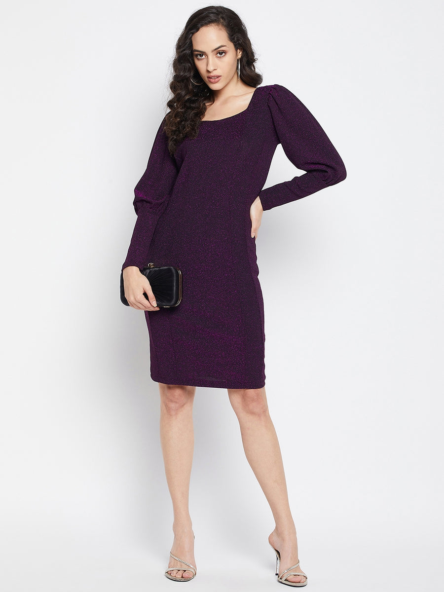 Madame Women Purple Dress