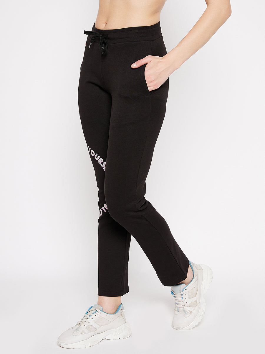 MSecret Black Printed Trackpants