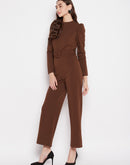 Madame Puff Sleeve Belted Jumpsuit