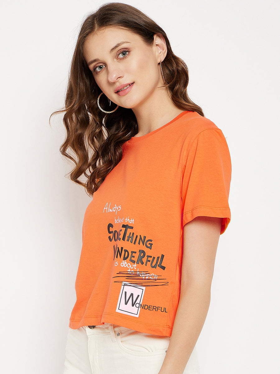 MADAME Wonder Wanderer Orange T-shirt