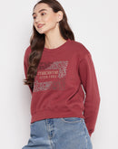 Madame Printed Sweatshirt For Women