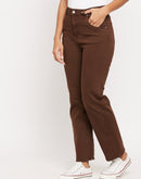 Madame Women Brown Denim