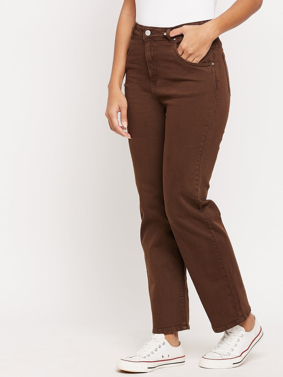 Madame Women Brown Denim