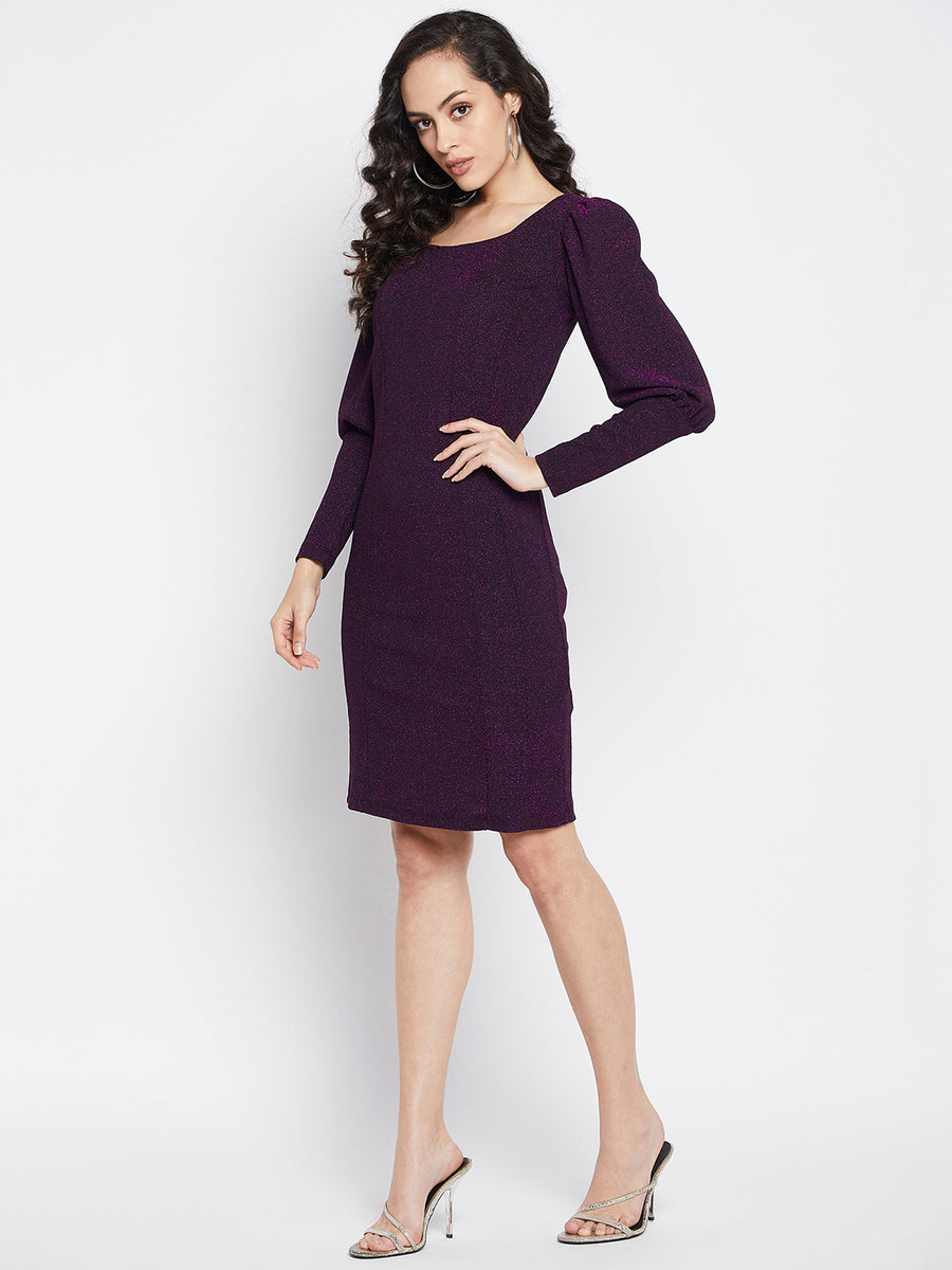 Madame Women Purple Dress