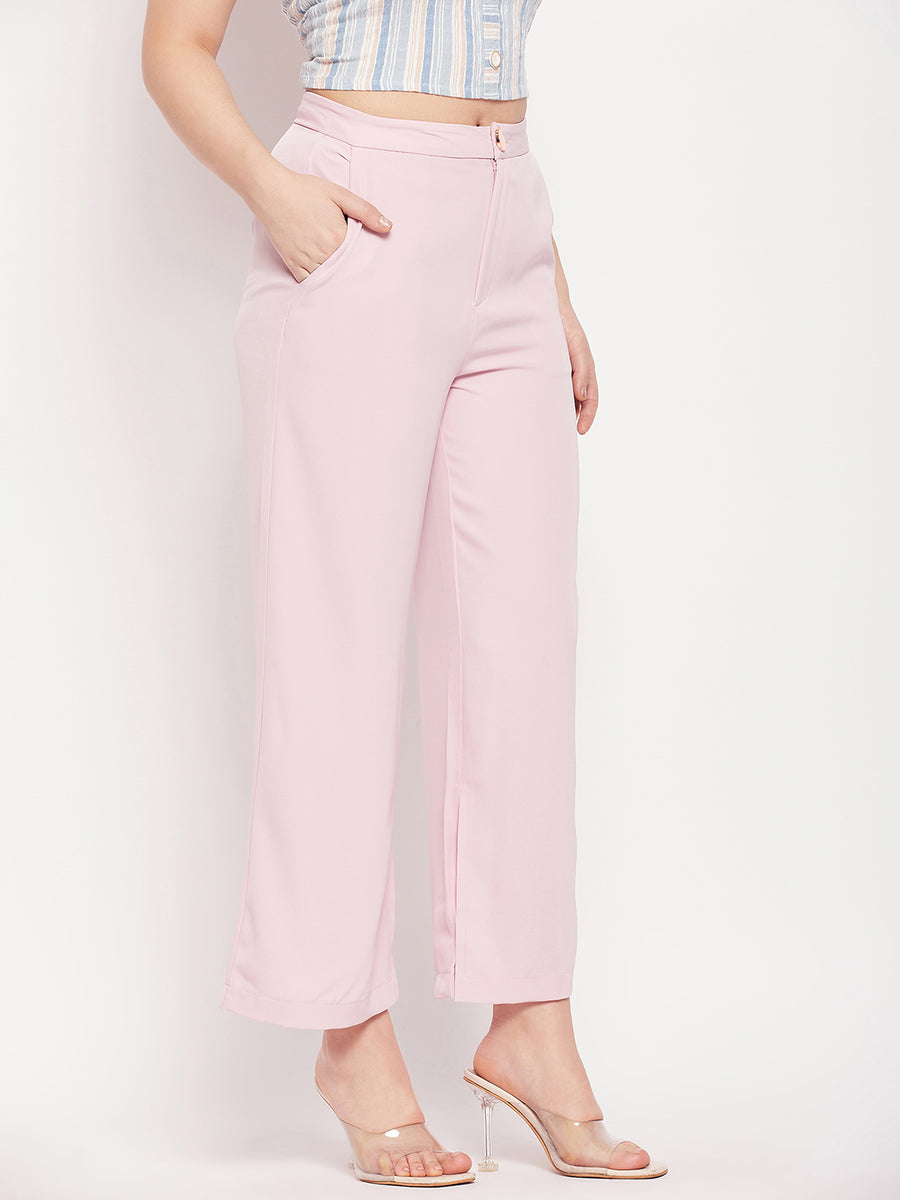 Buy YOLKI Pink Palazzo Pant for womens Ethinic flared Bottom Size 5xl at  Amazonin