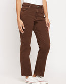 Madame Women Brown Denim