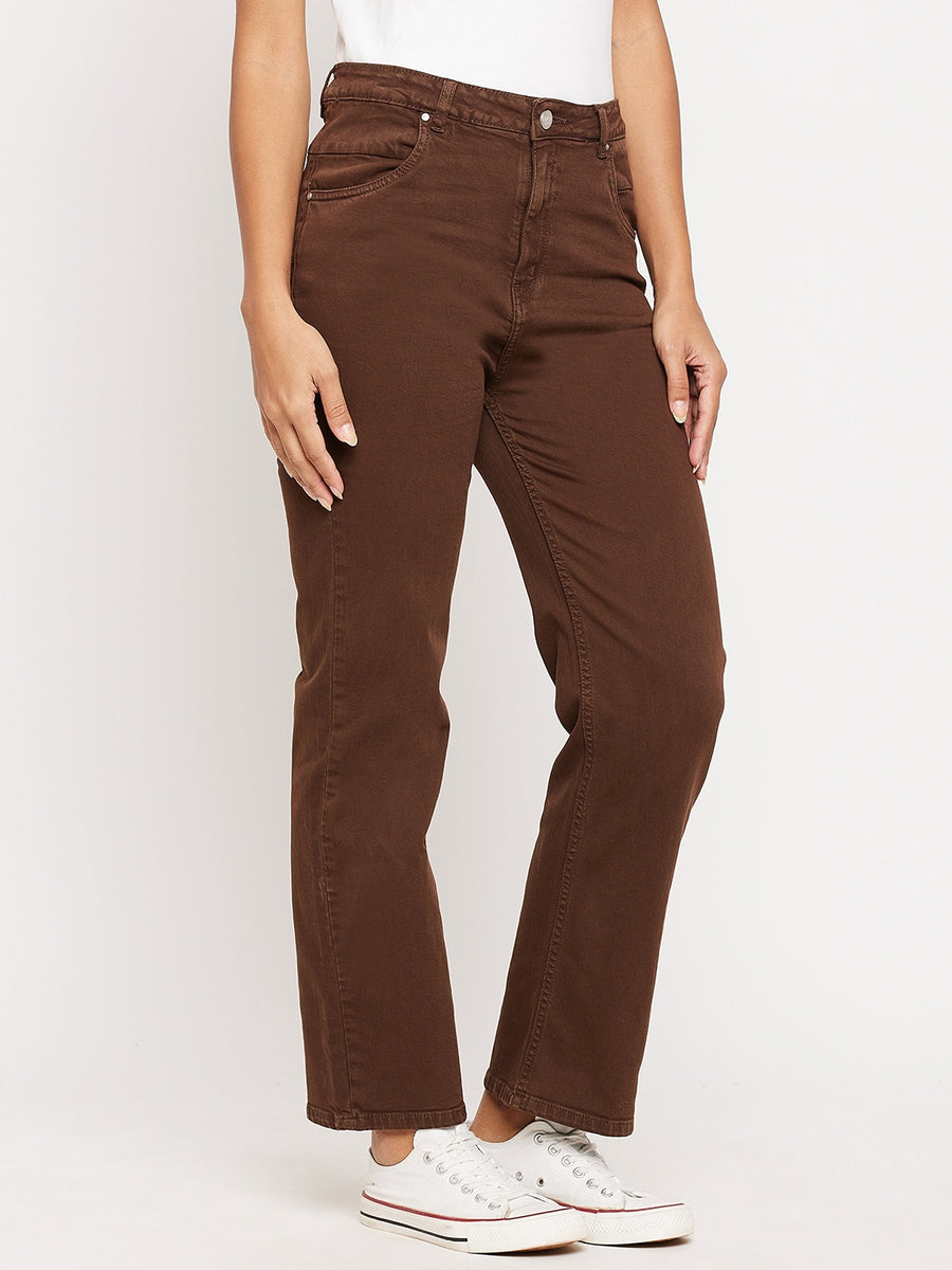 Madame Women Brown Denim