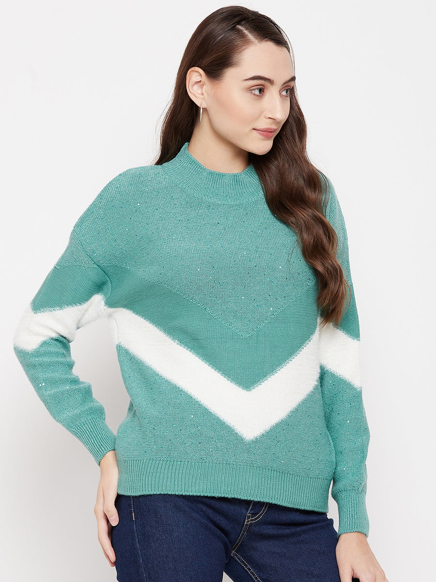 MADAME Aqua Sweater