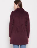 Madame Maroon Long Coat