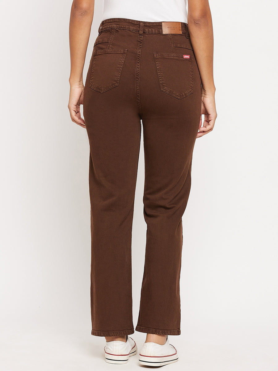 Madame Women Brown Denim