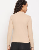 Madame Women Beige Top