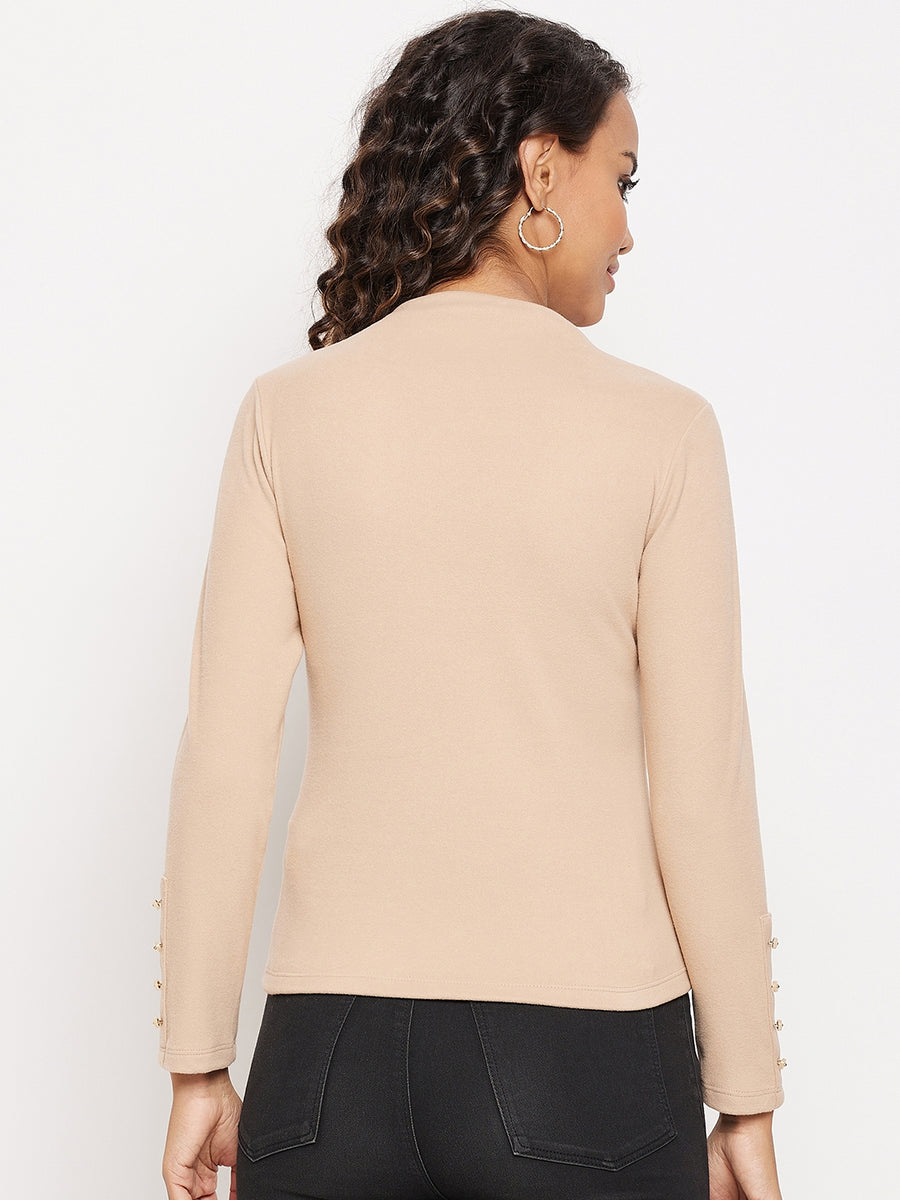 Madame Women Beige Top