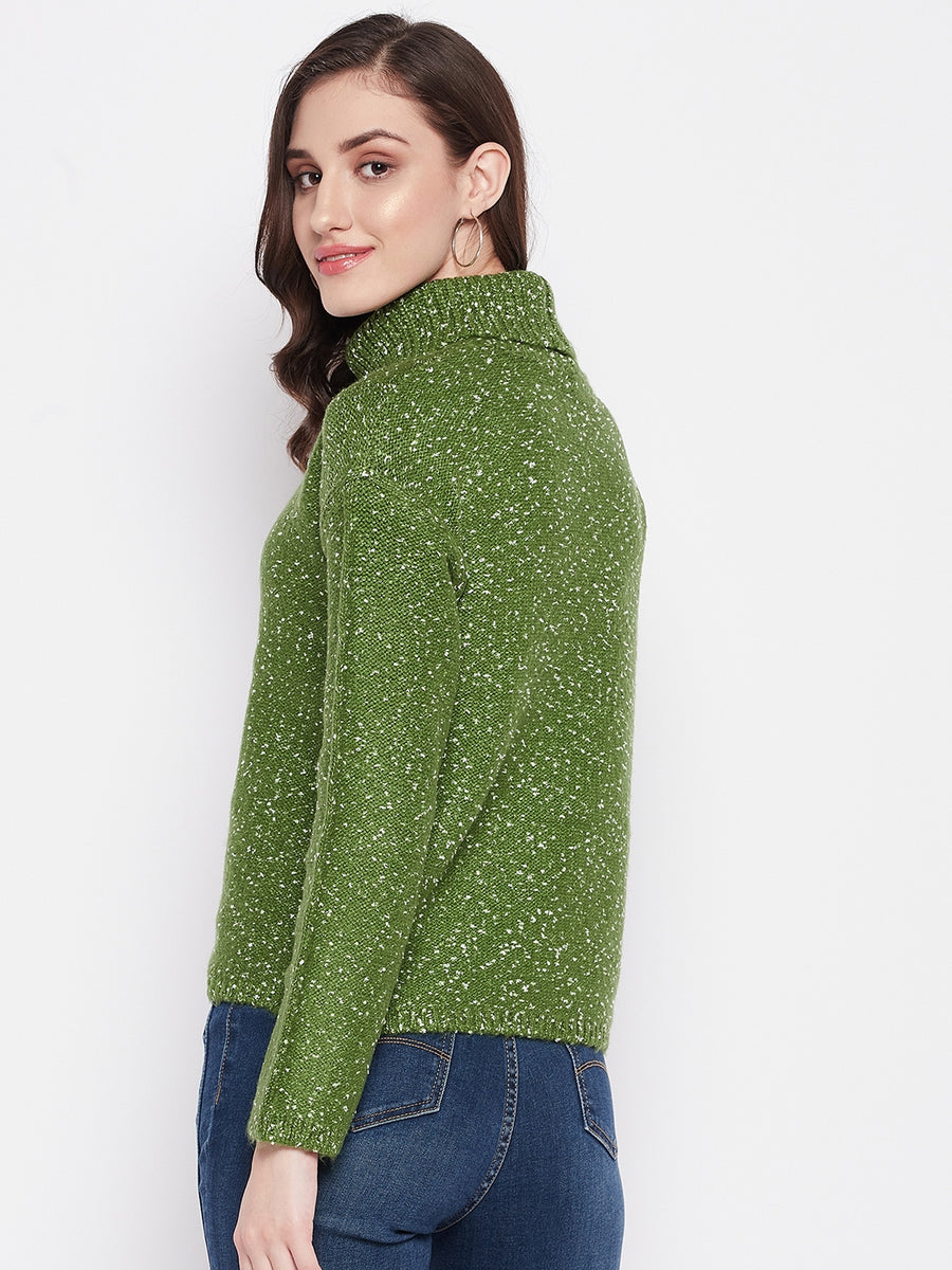 Madame Women Green Sweater