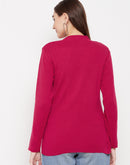 Madame High Neck Pink Sweater