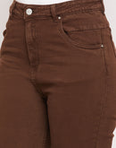 Madame Women Brown Denim