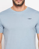 Camla Sky Blue T-Shirt For Men