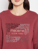 Madame Printed Sweatshirt For Women