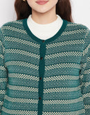 Madame Striped Cardigan For Women